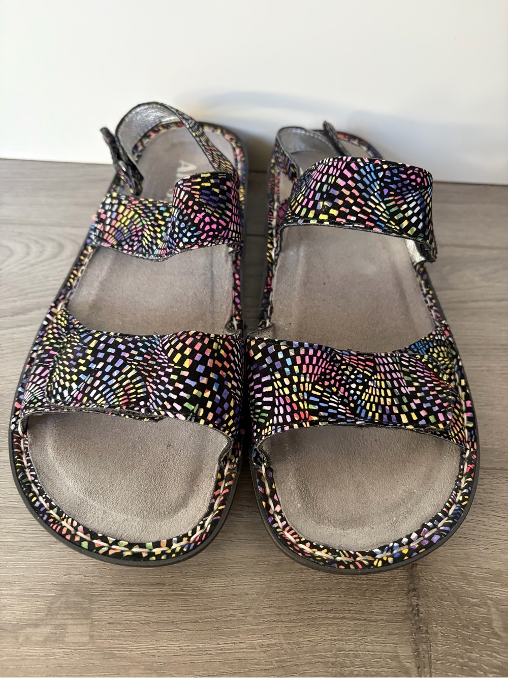Algeria Colourful Sandals - Adjustable Straps - Leather